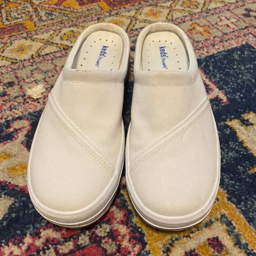 Keds Slip On White Shoes
